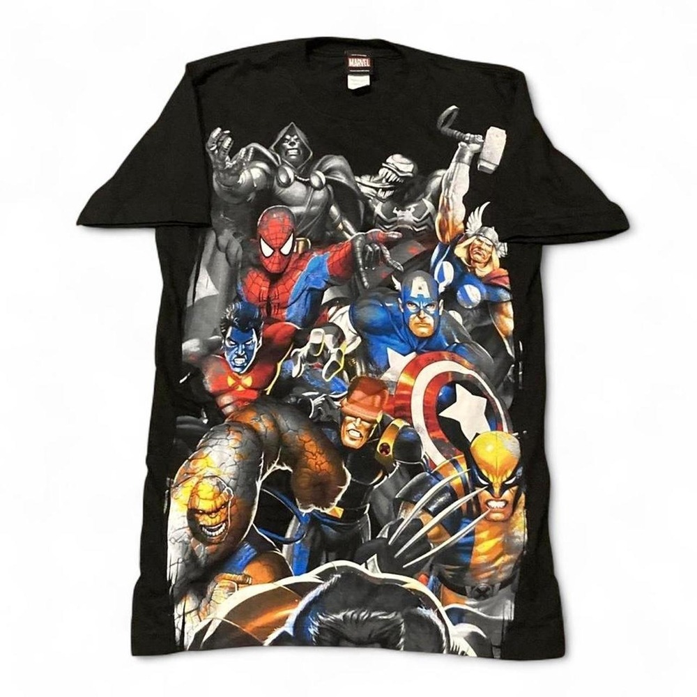 08' Marvel mad engine tee spider man Wolverine doctor doom size S/18